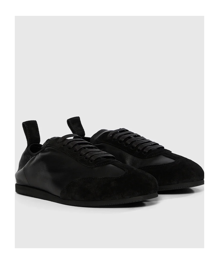 Ann Demeulemeester Women Sami Soft Low-top Boxing Sneakers In Black