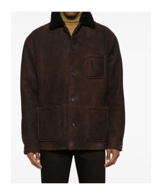 Tagliatore Fur Collar Pocket Coat In Black