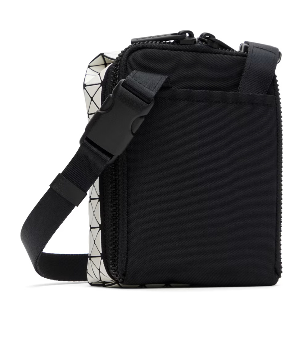 Bao Bao Issey Miyake Beetle Zipper Crossbody Bag In White