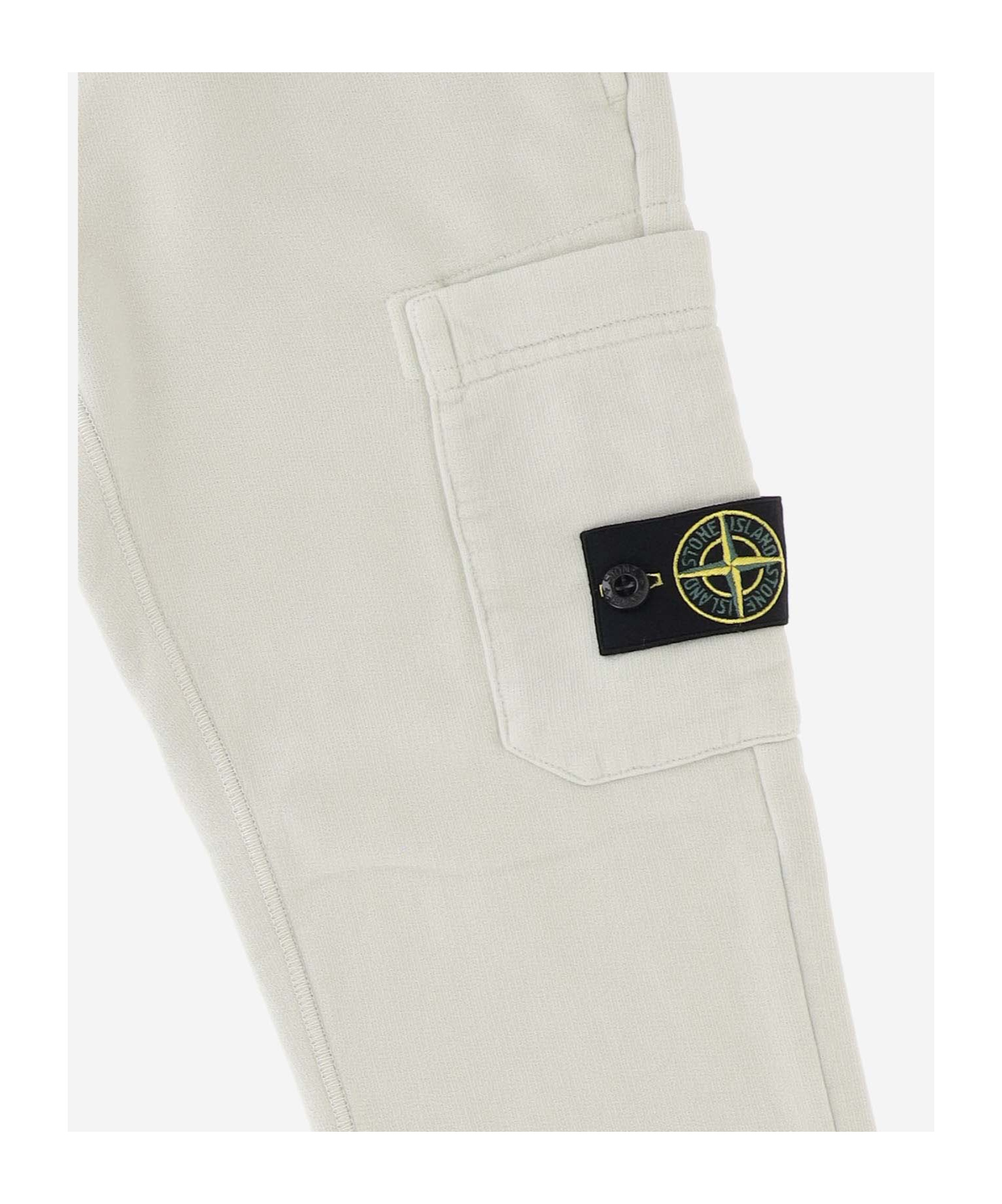 Stone Island Compass Badge Track Pants In White