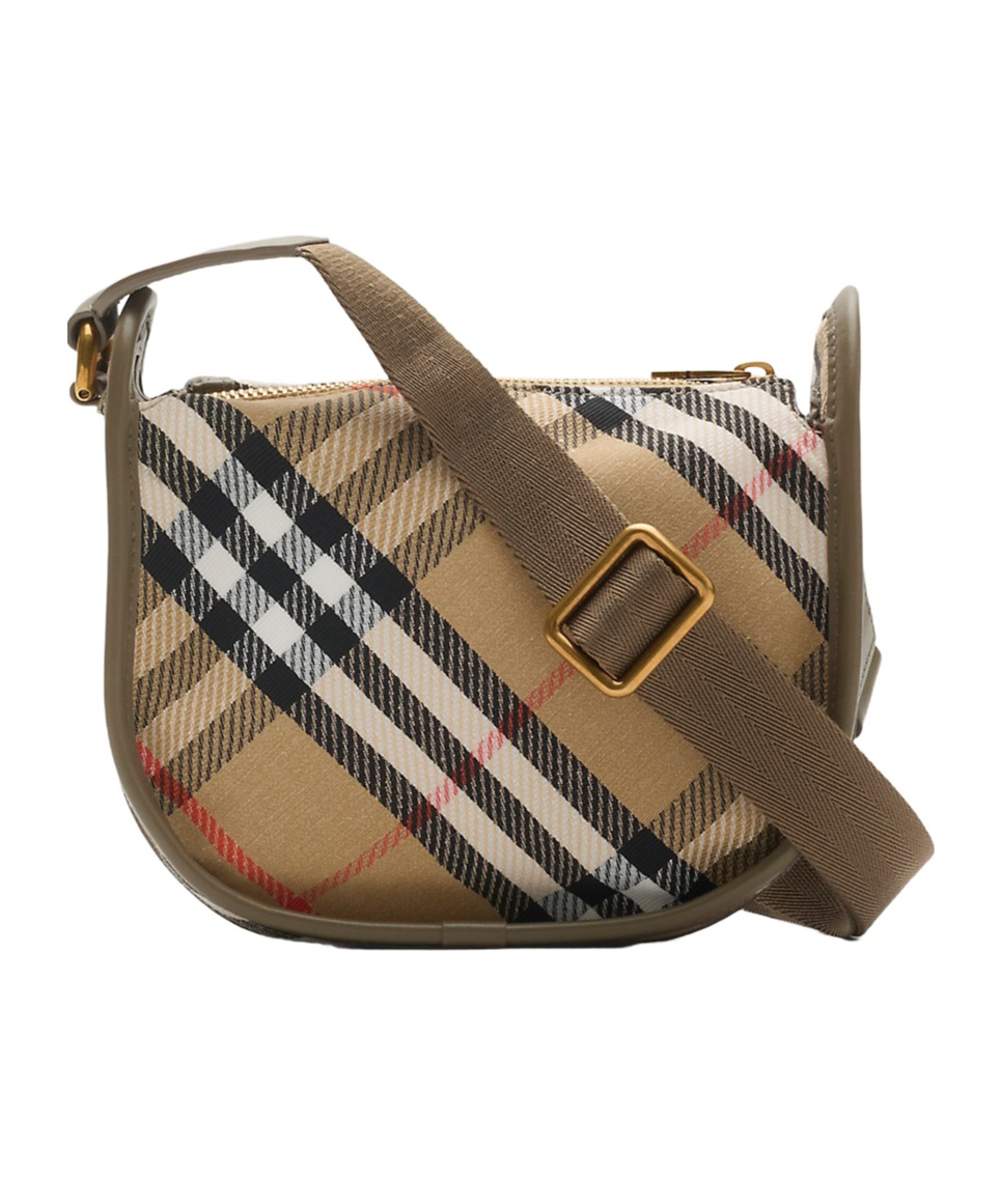 Burberry Mini B Clip Messenger Bag In Brown