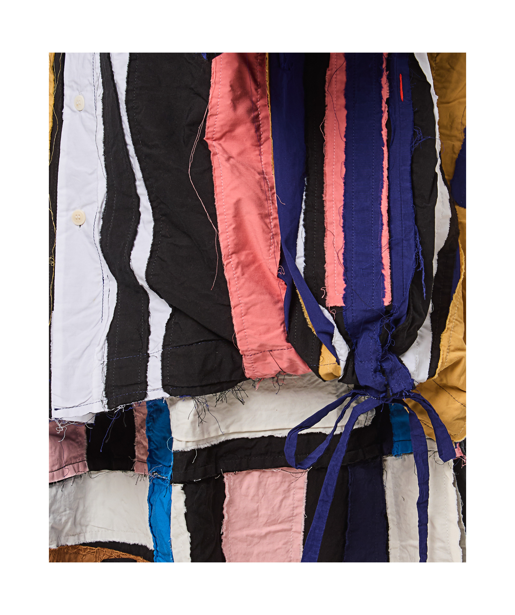 Casey Casey April Shirt-stripe Patchwork In Multicolor