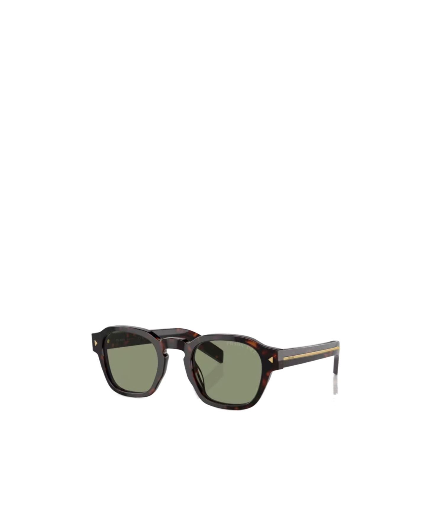 Prada Sunglasses With Iconic Metal Plaque In Gray