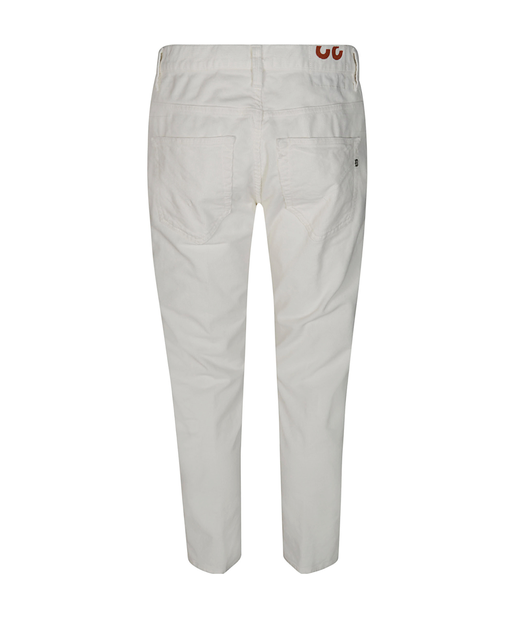 Dondup Trousers With Back And Front Pockets In White
