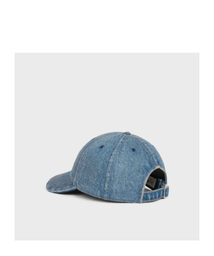 Celine Triomphe Baseball Cap In Union Wash