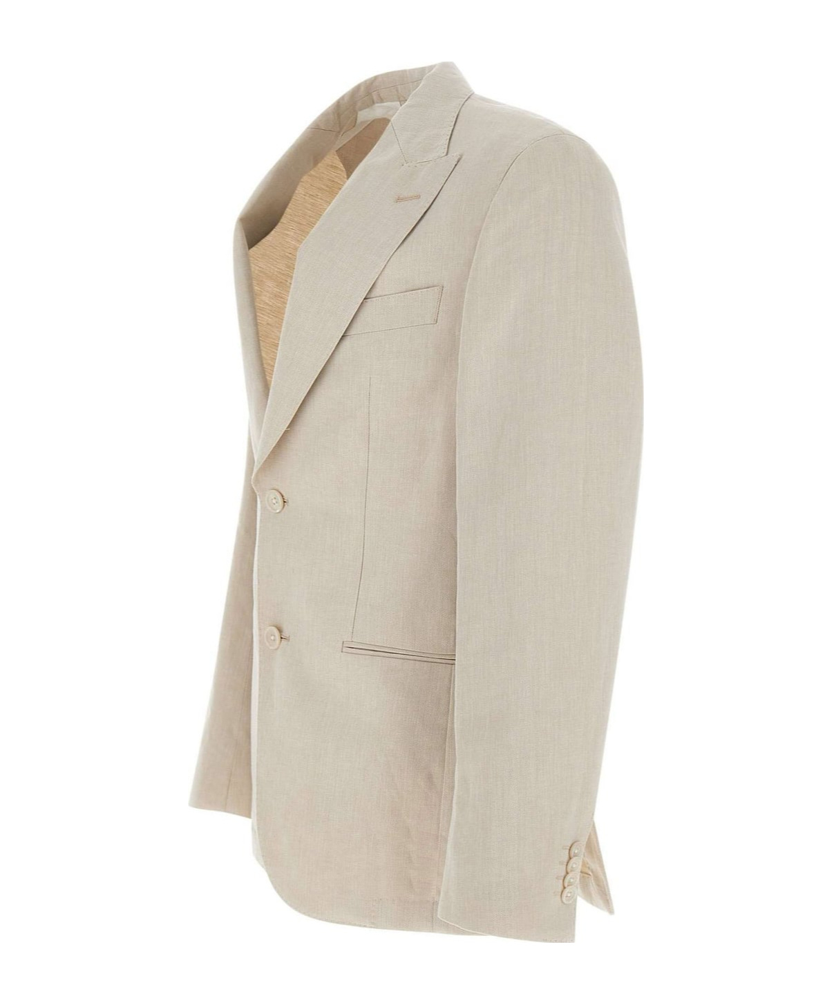 Hugo Boss Single-breasted Blazer In Nude