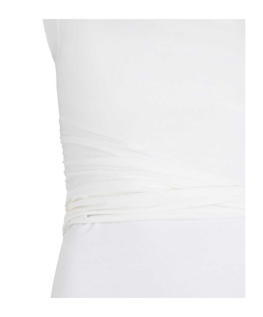 Patou One-shoulder Cotton Top In White