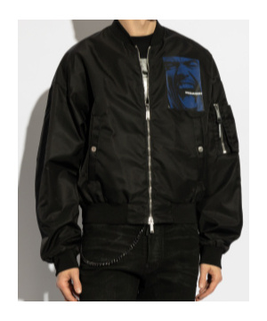 Shop Dsquared2 Logo-print Bomber Jacket In Black