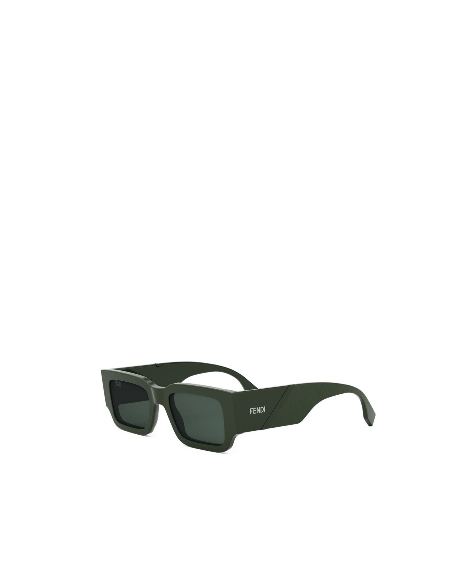 Fendi Eyewear Rectangle Frame Sunglasses In Green
