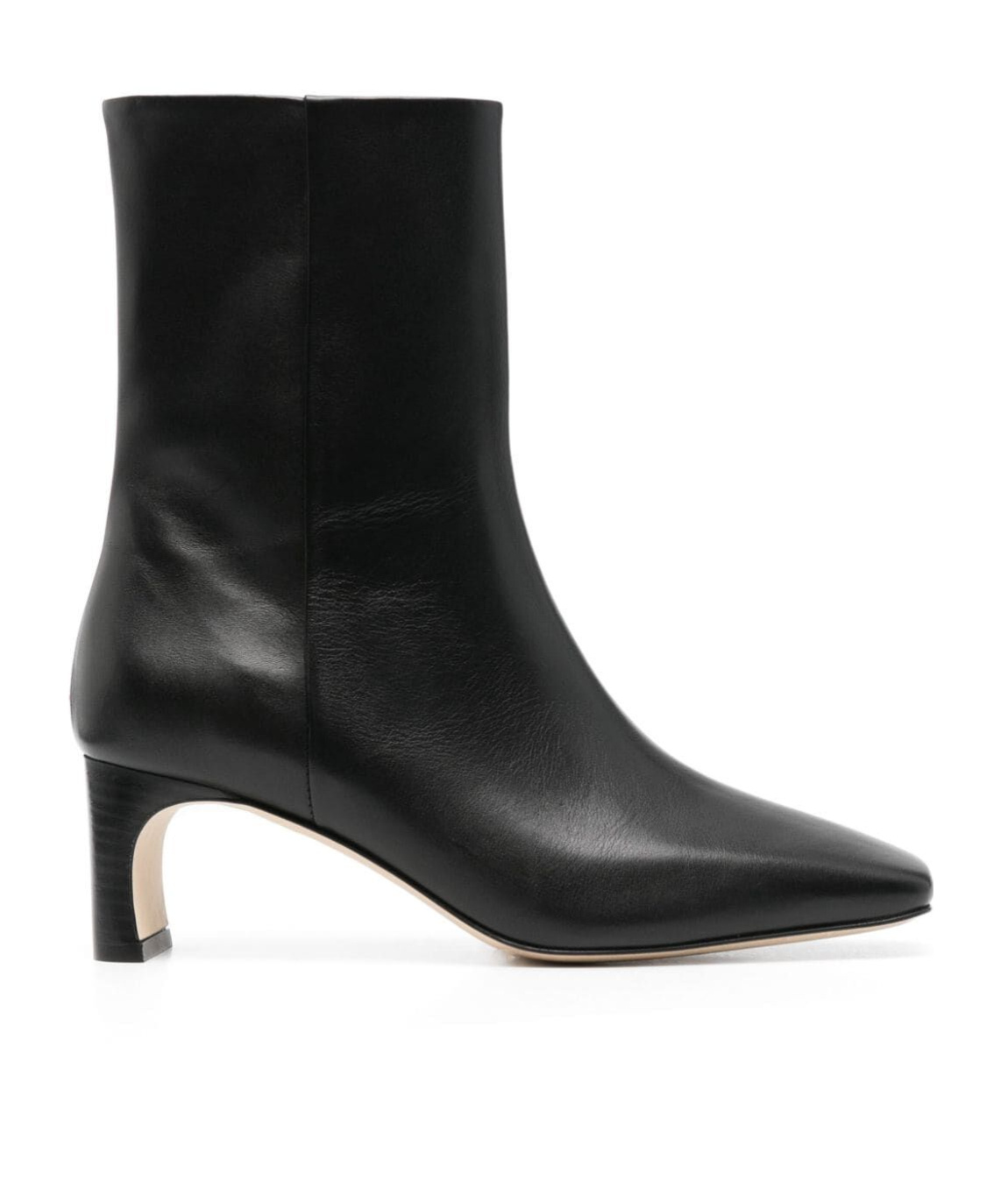 Aeyde Tabitha 65 Leather Ankle Boots In Black