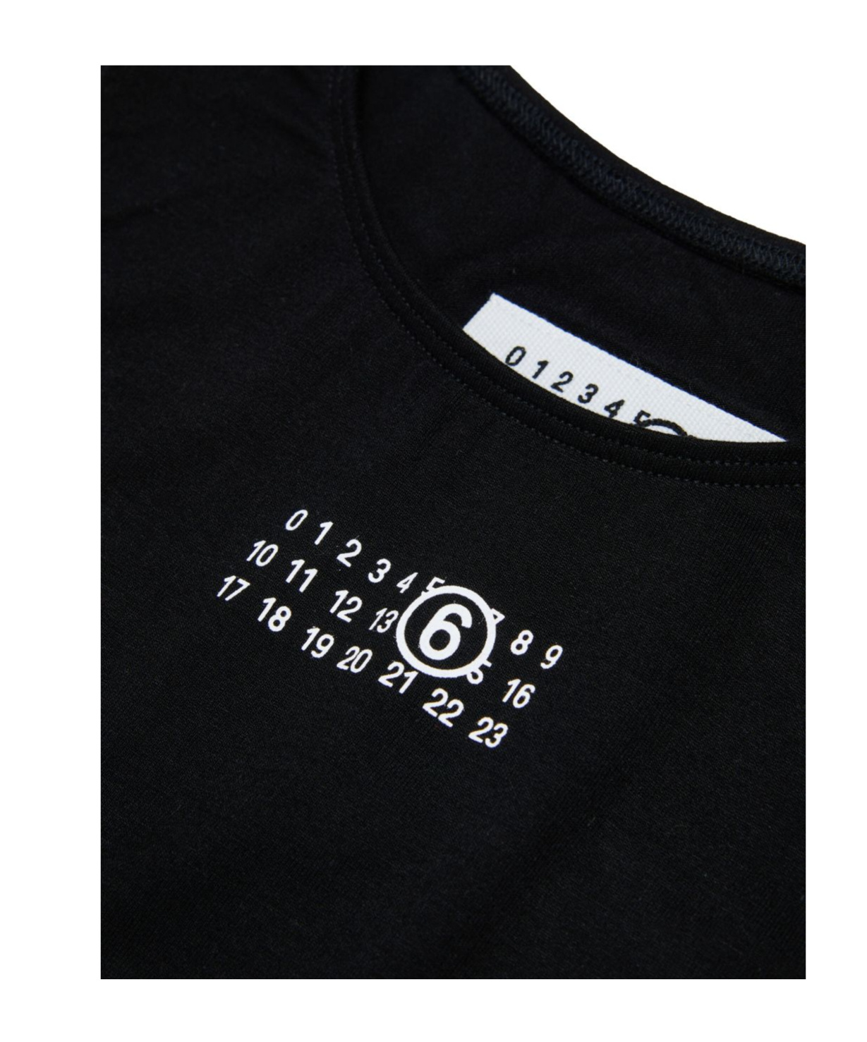 Mm6 Maison Margiela Kids' Stretch Logo Bodysuit In Black