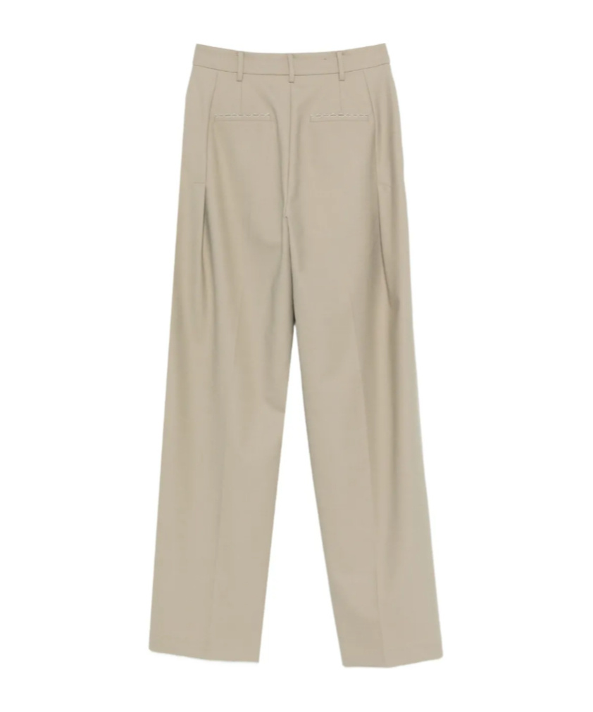 Patrizia Pepe Belt Loops Casual Pants In Neutral