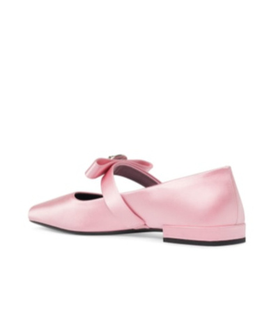 Versace Gianni Ribbon Ballerina Shoes
