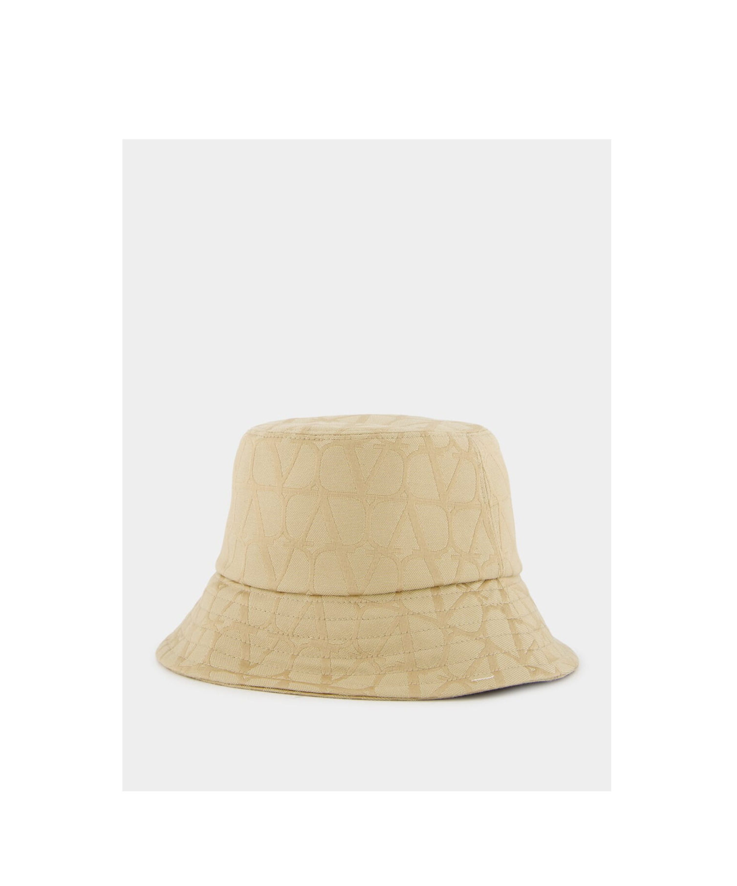 Valentino Cotton Bucket Hat In Nude