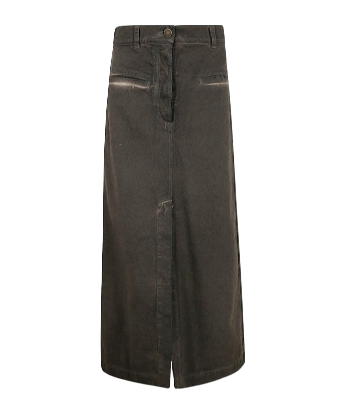 Uma Wang Belt-loop Skirt In Gray