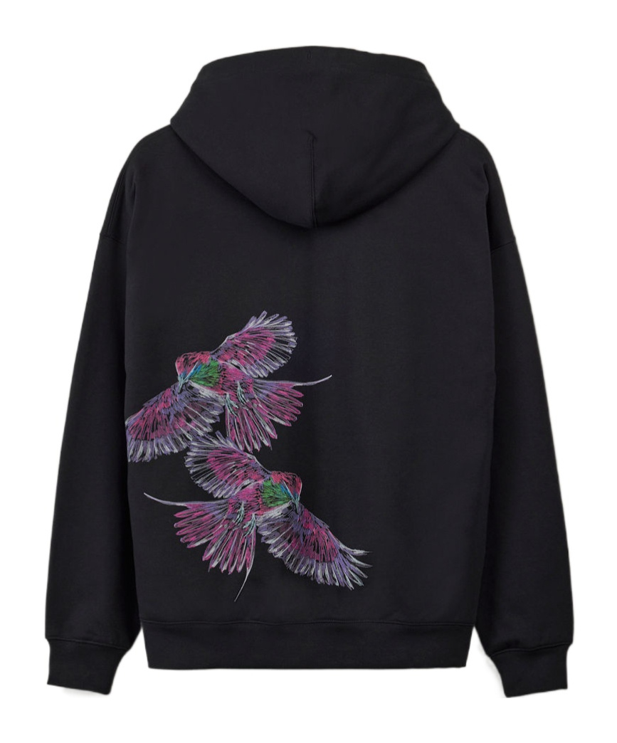 Shop Y-3 Gfx Hoodie In Black