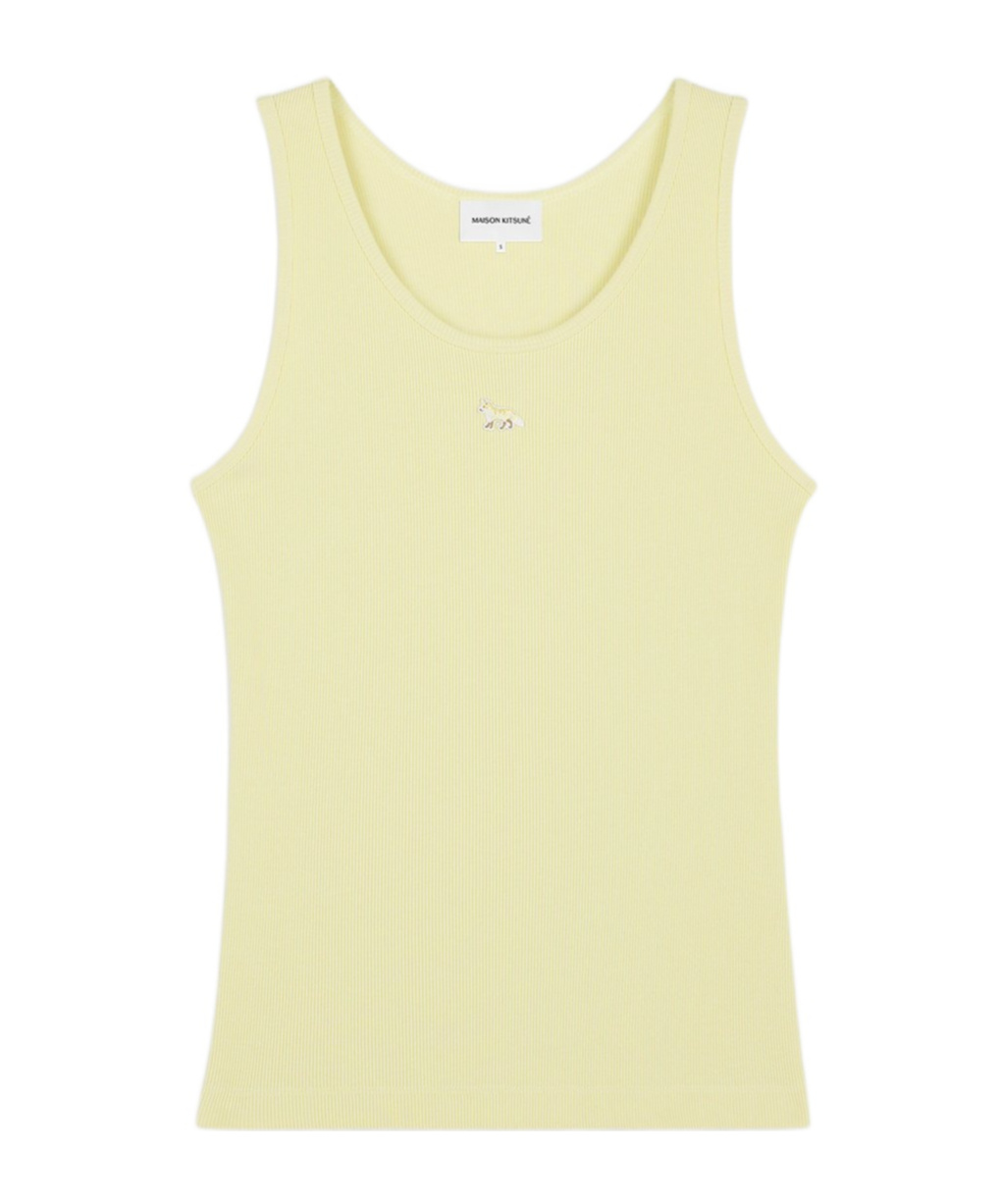 Maison Kitsuné Round Neck Vest In Nude