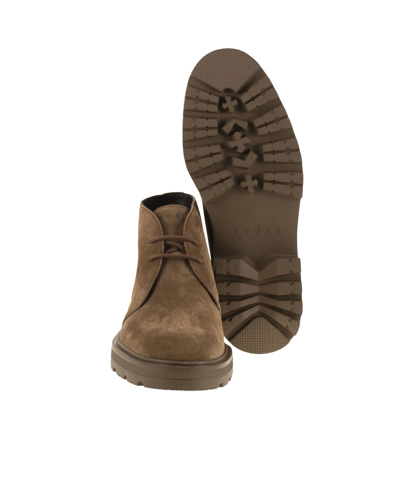 Hogan H673 - Lace-up Ankle Boot In Brown