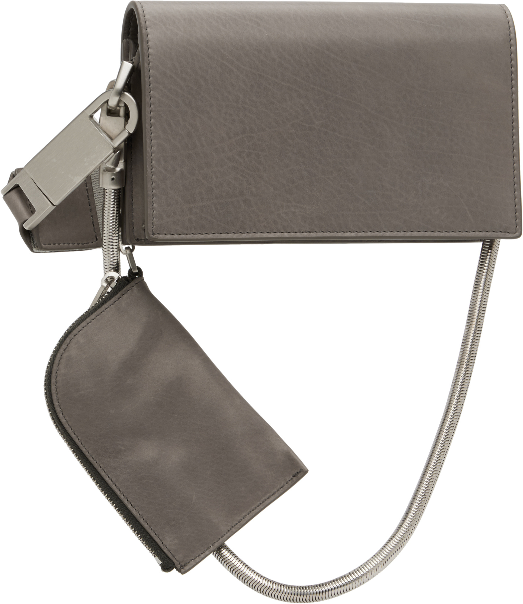 Rick Owens Concordians Griffin Mini Shoulder Bag In Gray