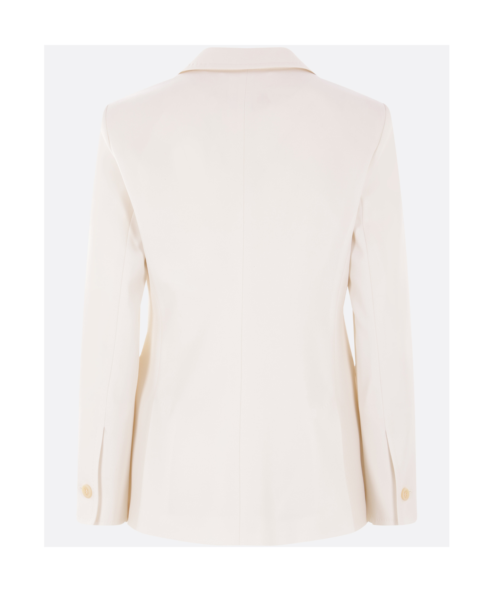 Max Mara Long-sleeved Suit Coat In White