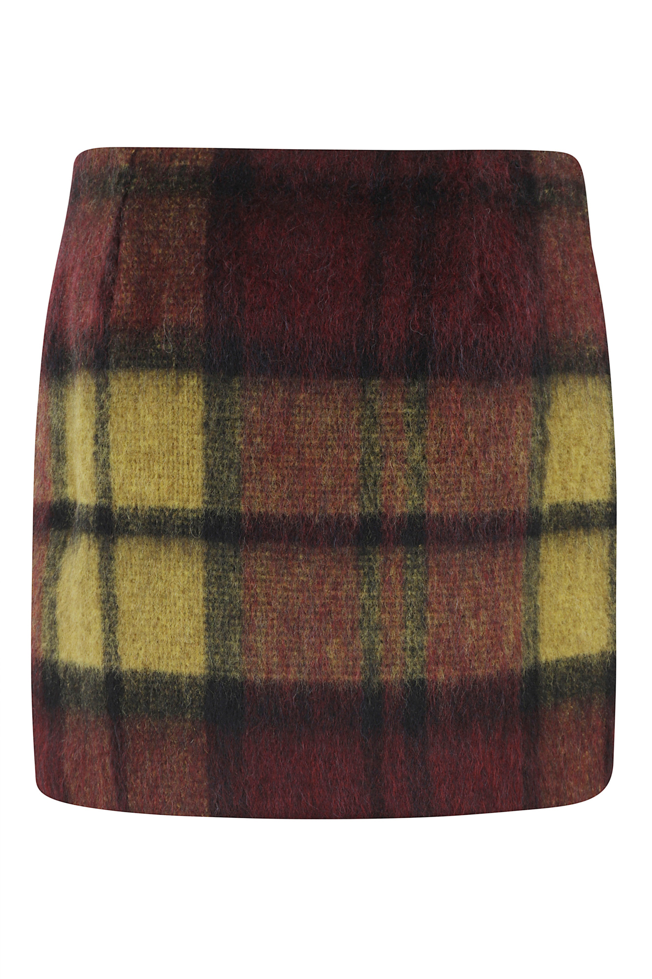 Roberto Collina Plaid Mini Skirt In Black