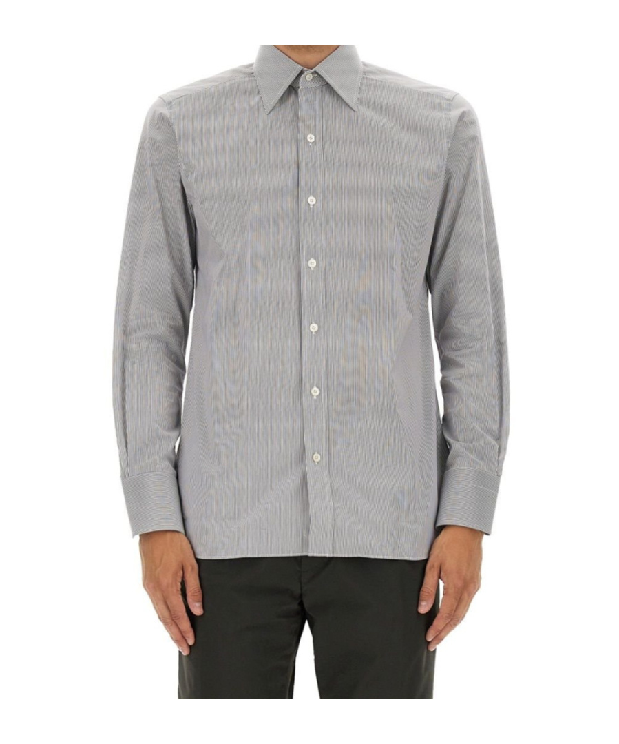 Tom Ford Shirt Striped Pattern Collar Button-down In Multi