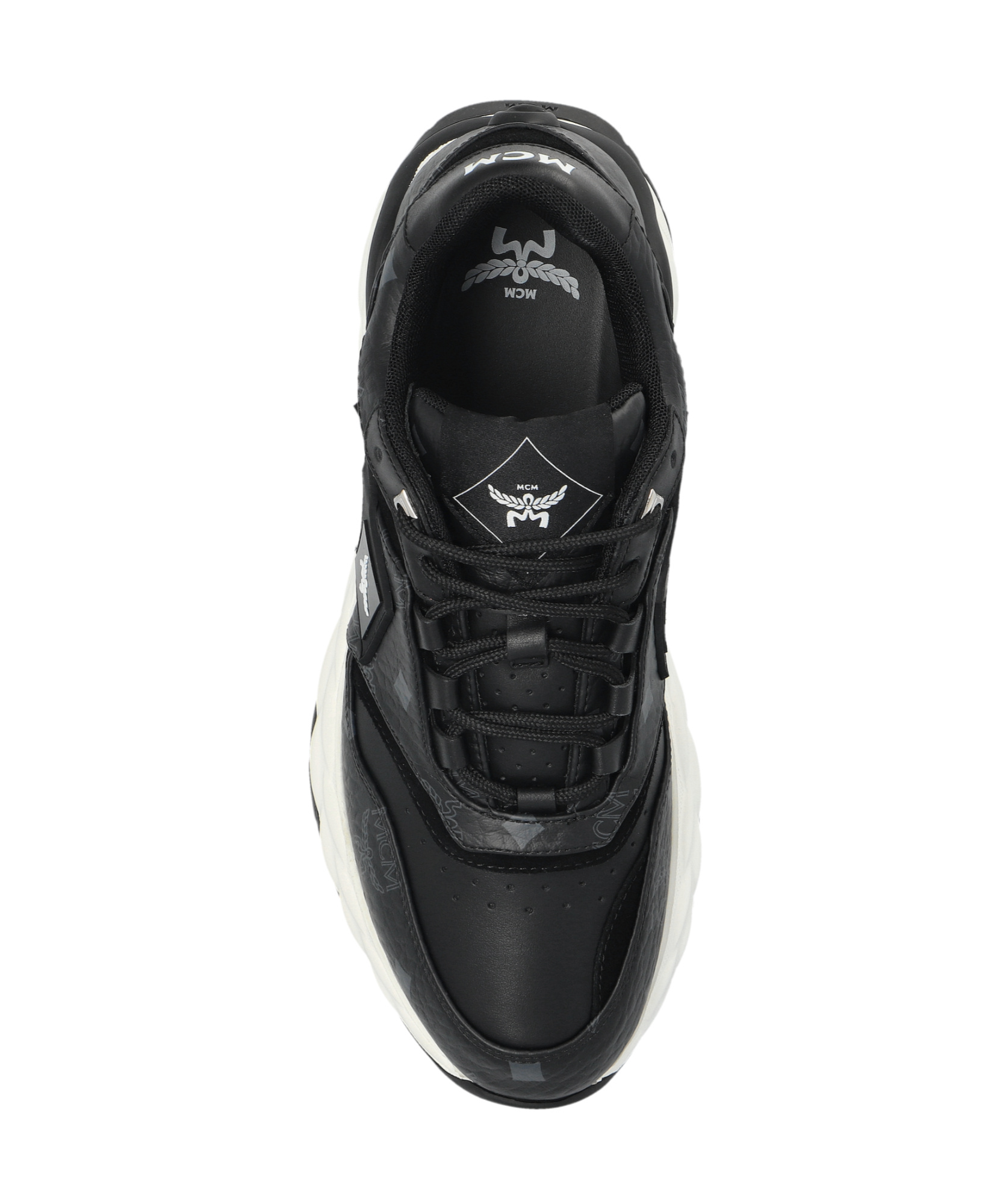 Mcm Skywander Sneakers In Visetos In Black