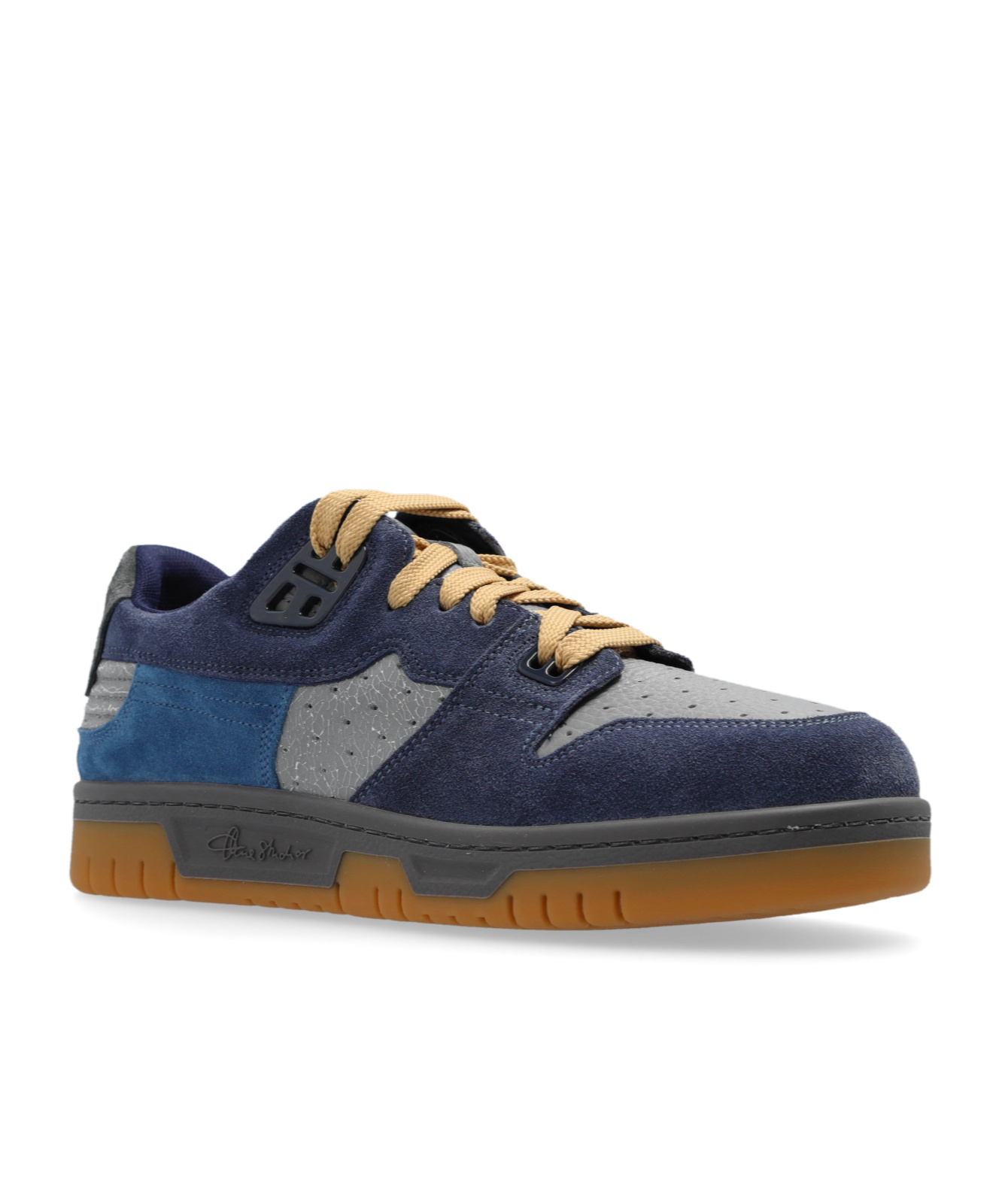 Acne Studios Fuzzy Low Top Sneakers In Black
