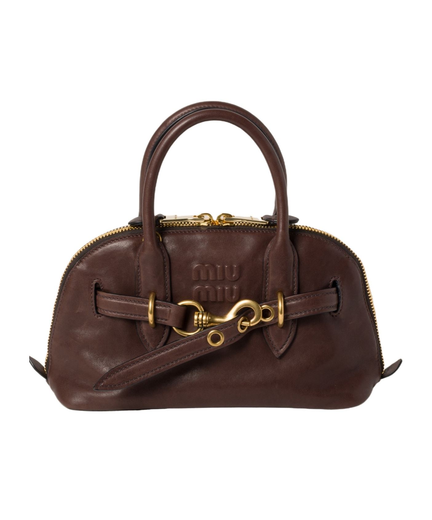 Miu Miu Lamb Leather Top-handle Bag