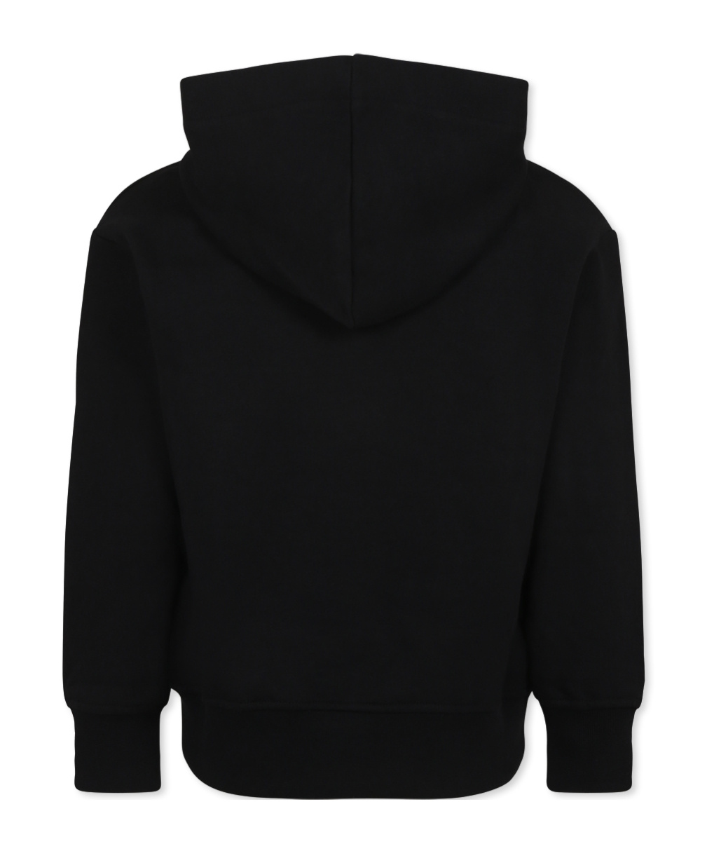 Msgm Long-sleeved Sweater In Black