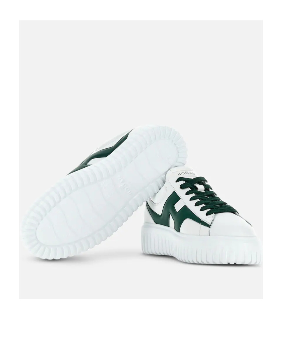 Hogan Nappa Leather Sneakers With Extralight Eva Sole In White