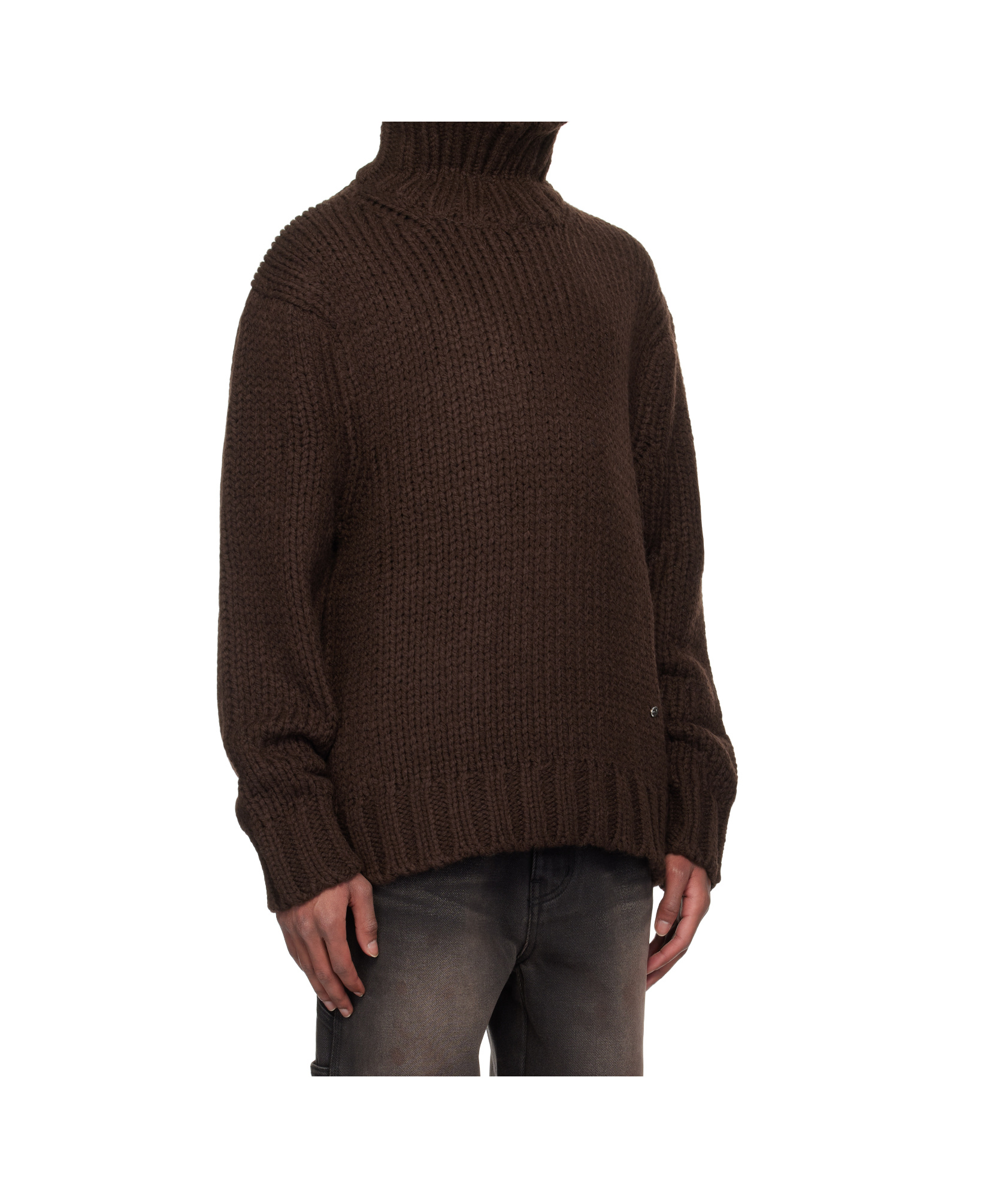 We11 Done Turtleneck Sweater In Black