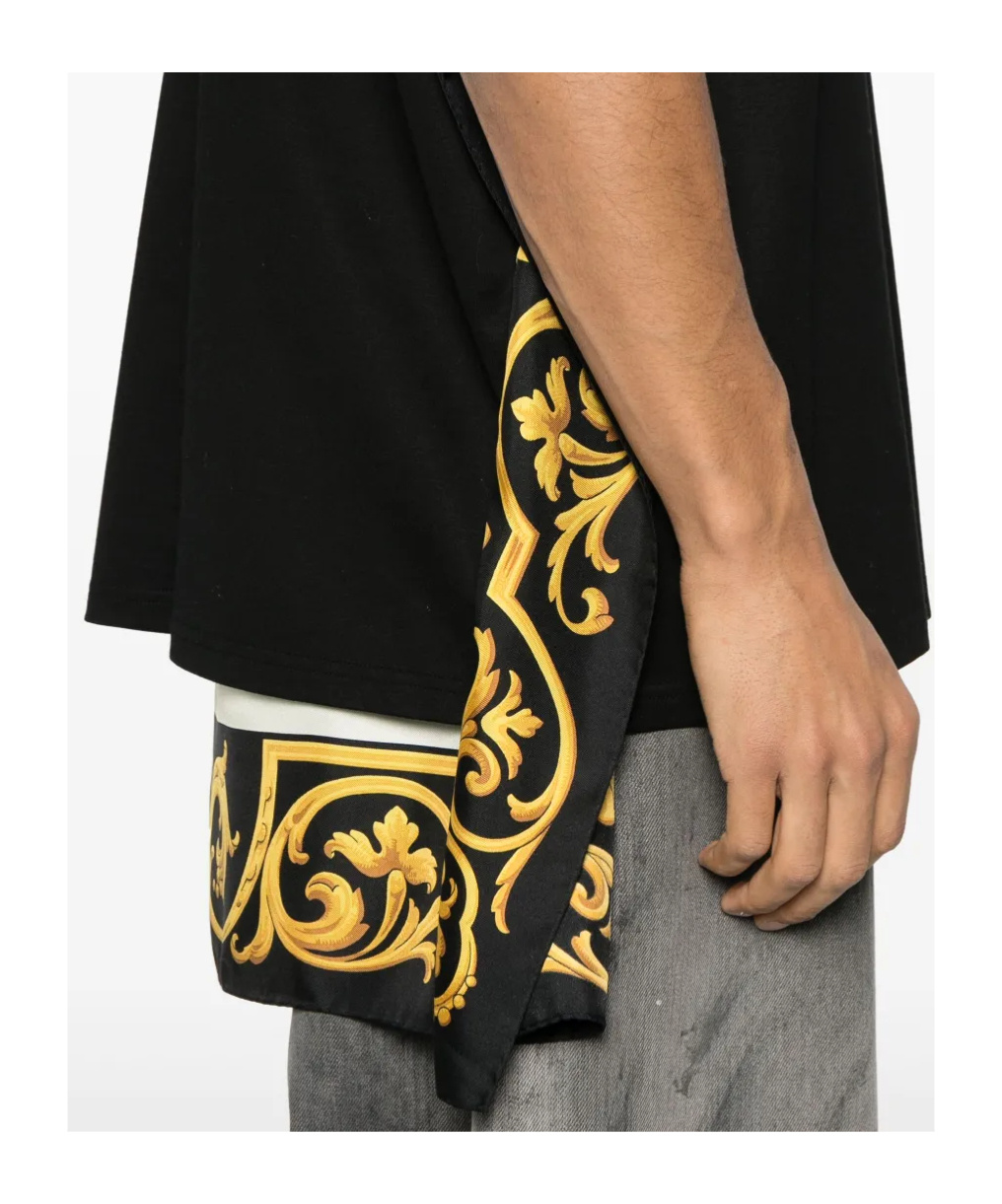Junya Watanabe Acdc Printed T-shirt In Black