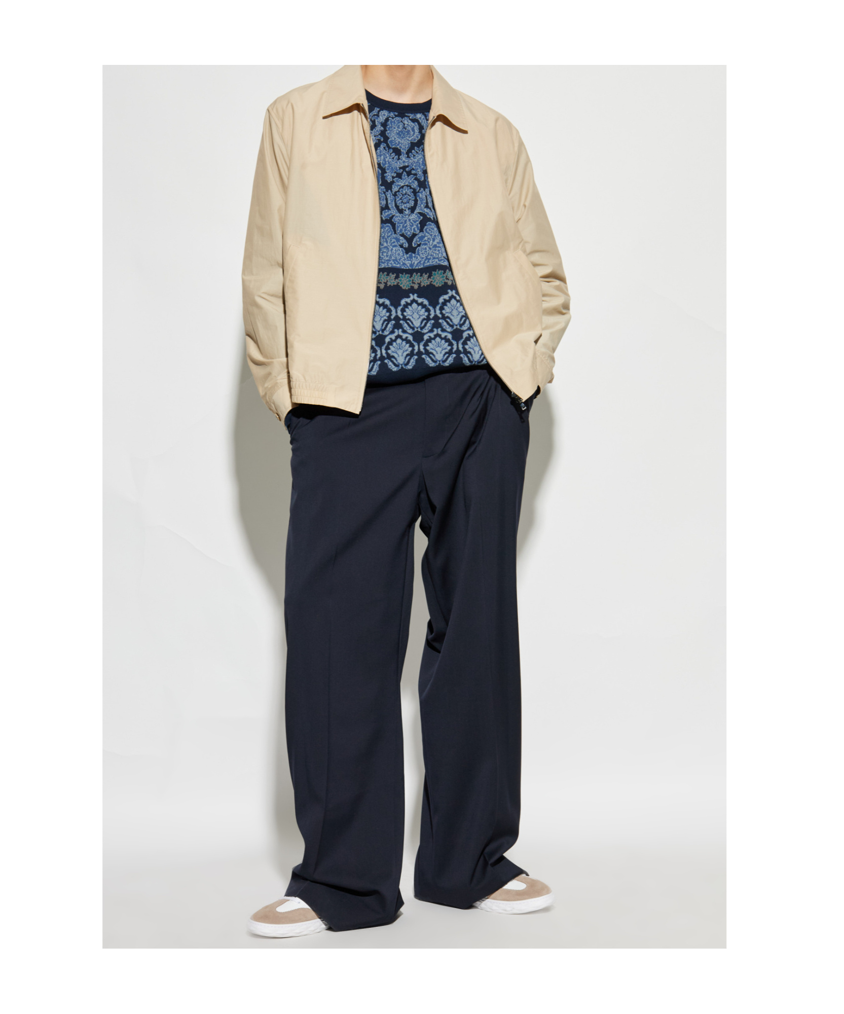 Etro Crew Neck Sweater Intricate Pattern