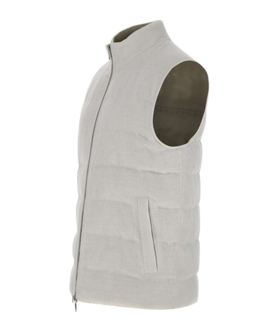 Eleventy Zip-front Vest In Gray