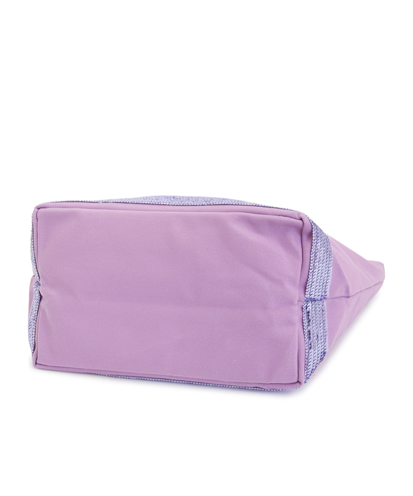 Vanessa Bruno Cabas Logo Tote In Purple