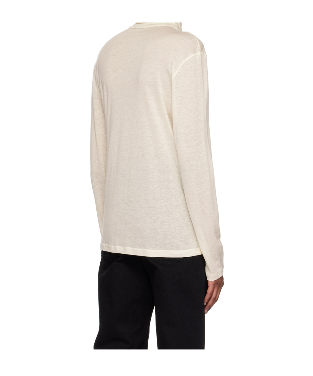 Filippa K Off-white Semi-sheer Turtleneck In Neutral