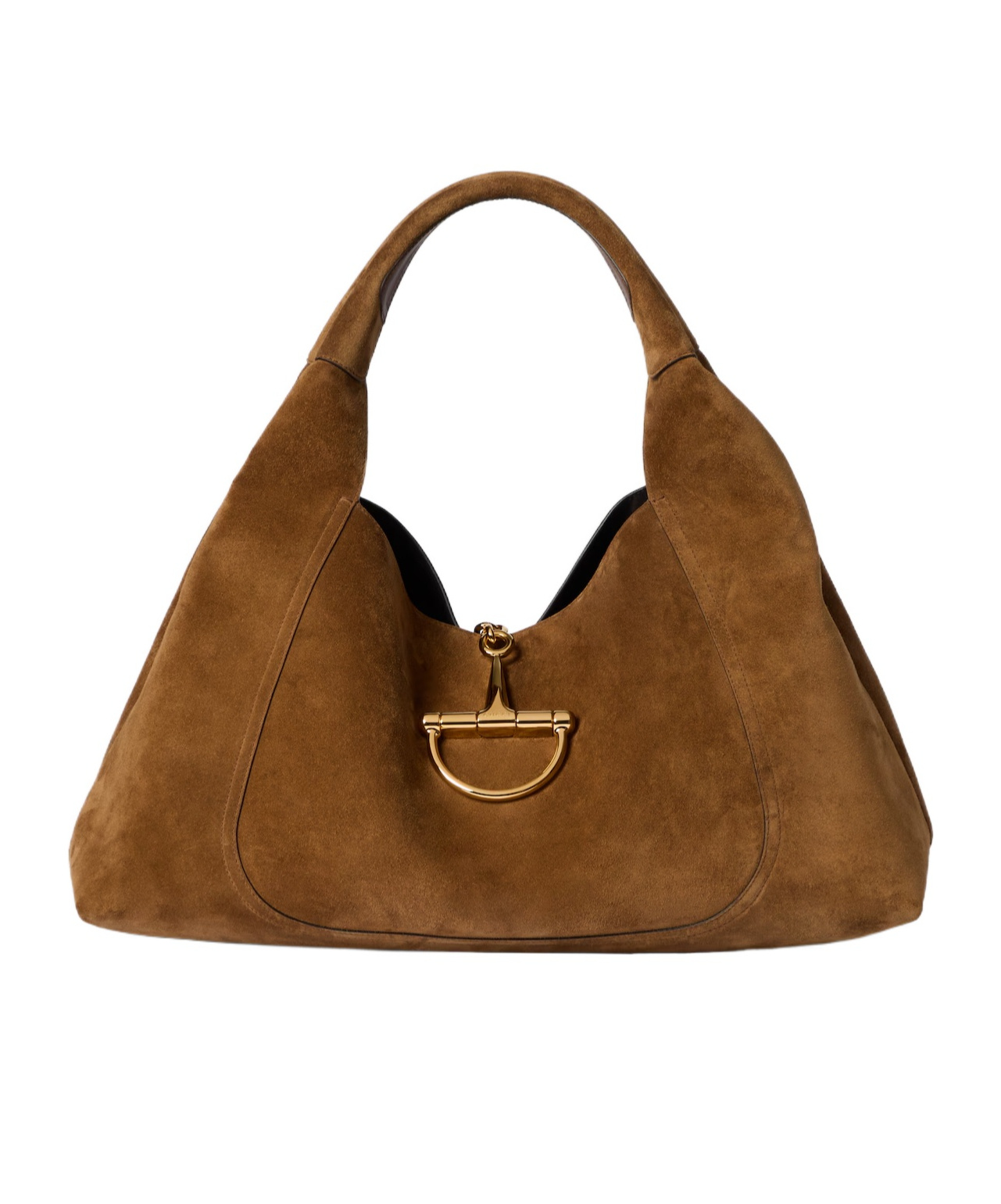 Gucci Softbit Maxi Shoulder Bag In Brown