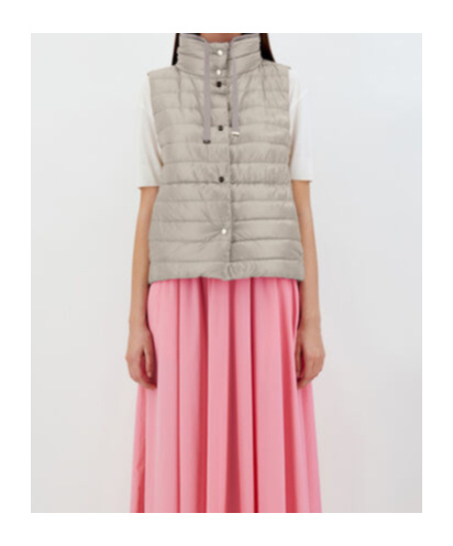 Herno Reversible Sleeveless Jacket In Nylon Ultralight In Gray