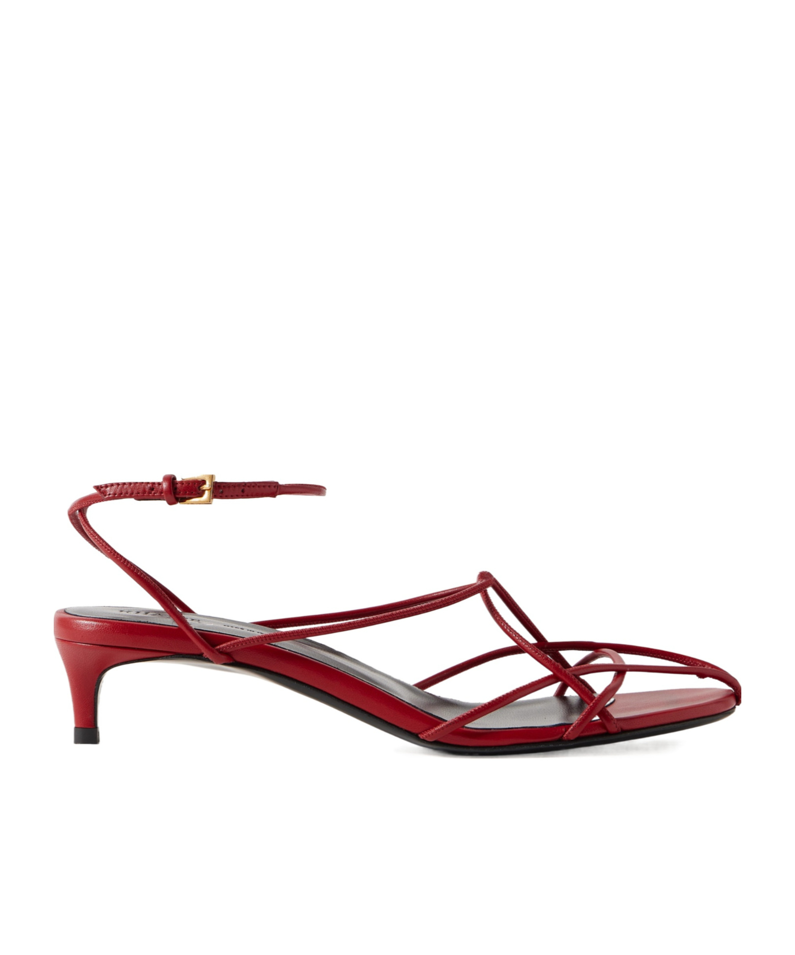 Khaite Loulou High Heel Sandals In Red