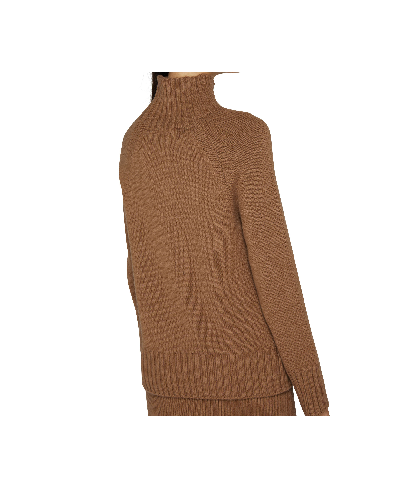 Max Mara Turtleneck Sweater In Brown