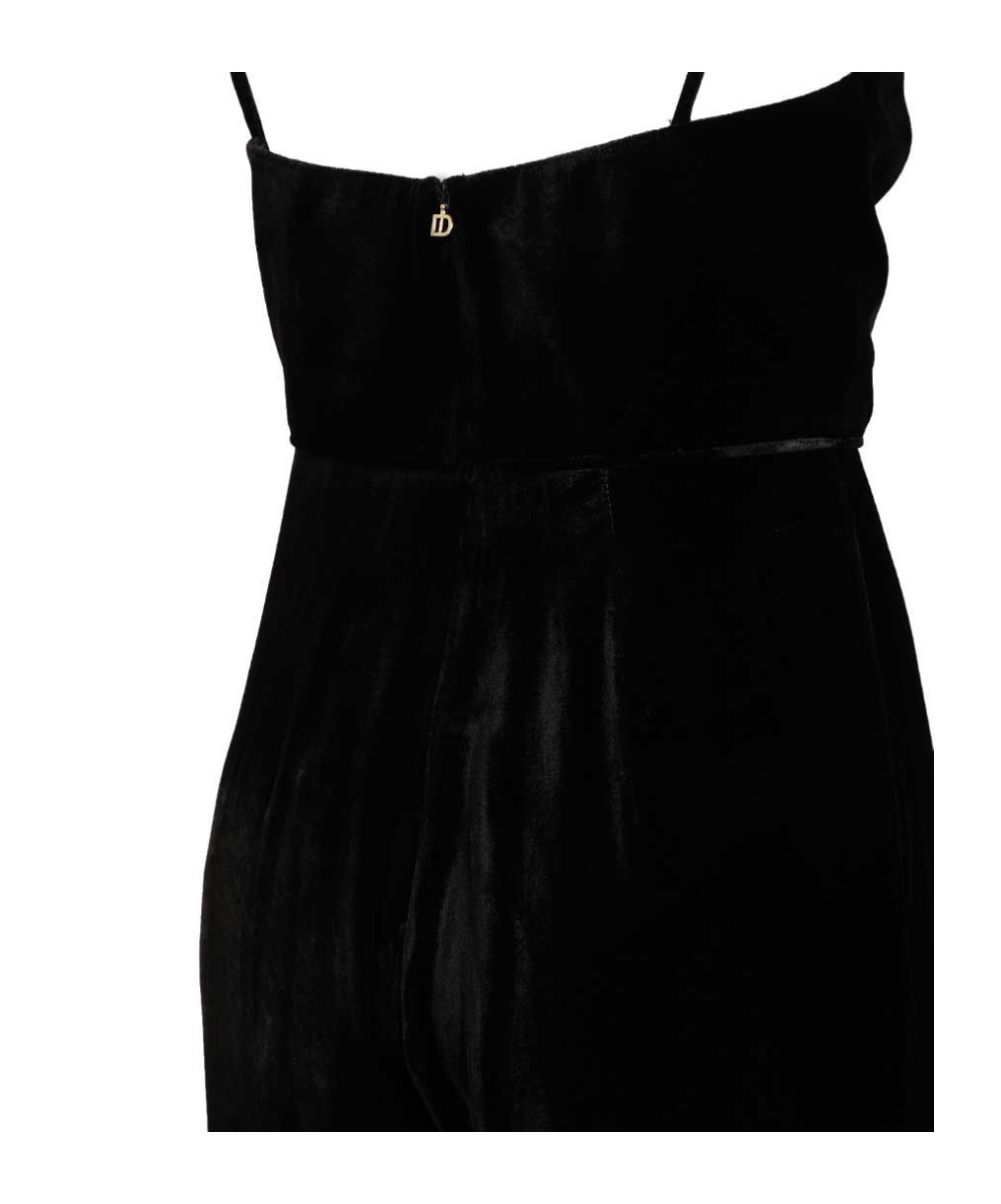Raquel Diniz V-neck Jumpsuit With Spaghetti Straps In Black