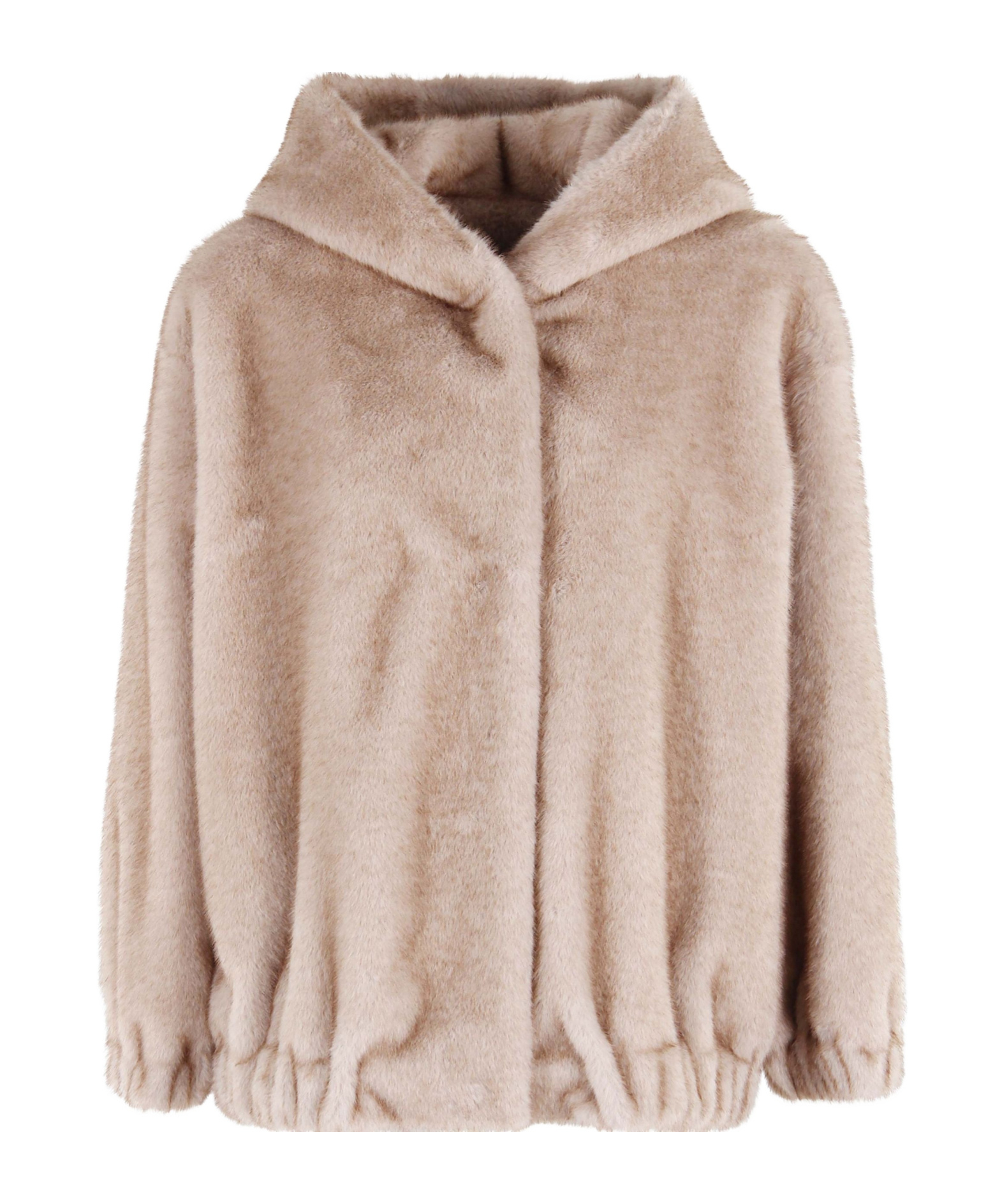 Antonelli Hooded Long-sleeve Cotton-padded Jacket In Brown