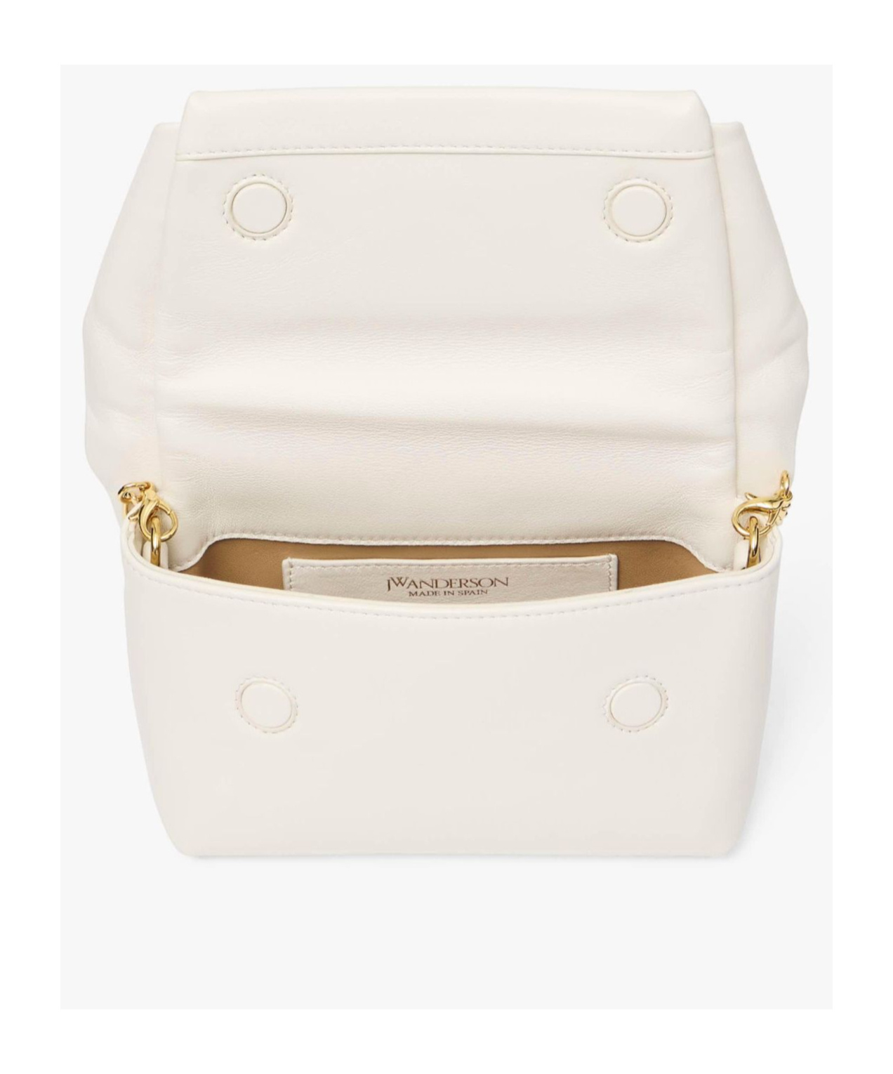 Jw Anderson Twister Mini Crossbody Bag In White