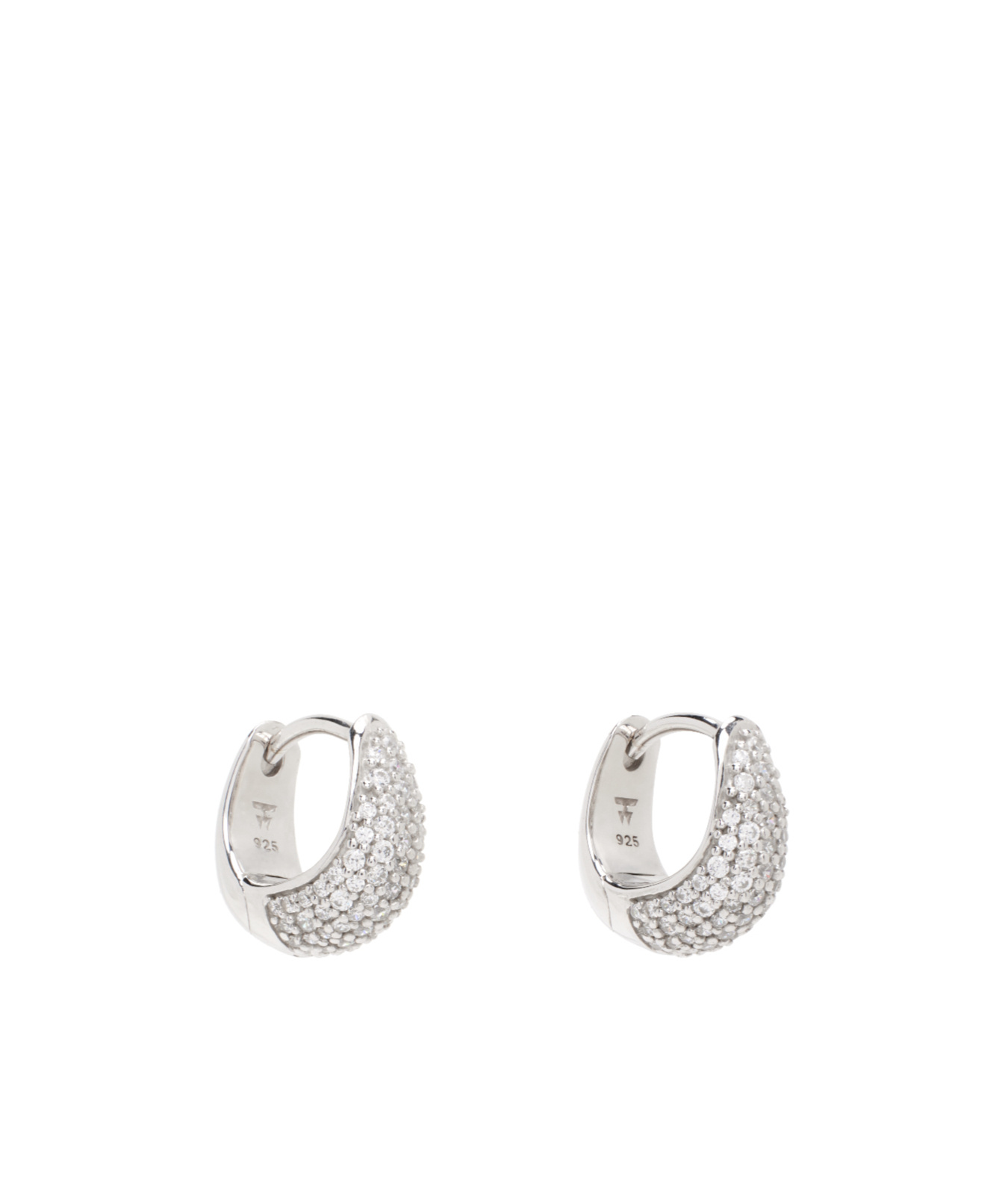 Tom Wood Ice Huggies Pave Earrings