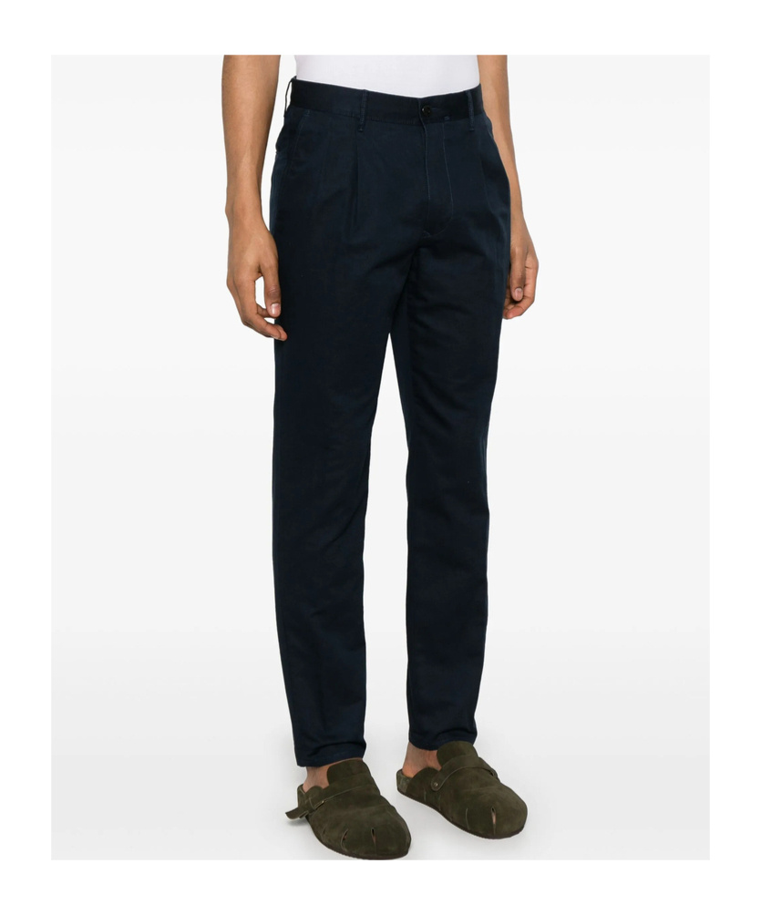 Shop Incotex Twill Chinos In Black