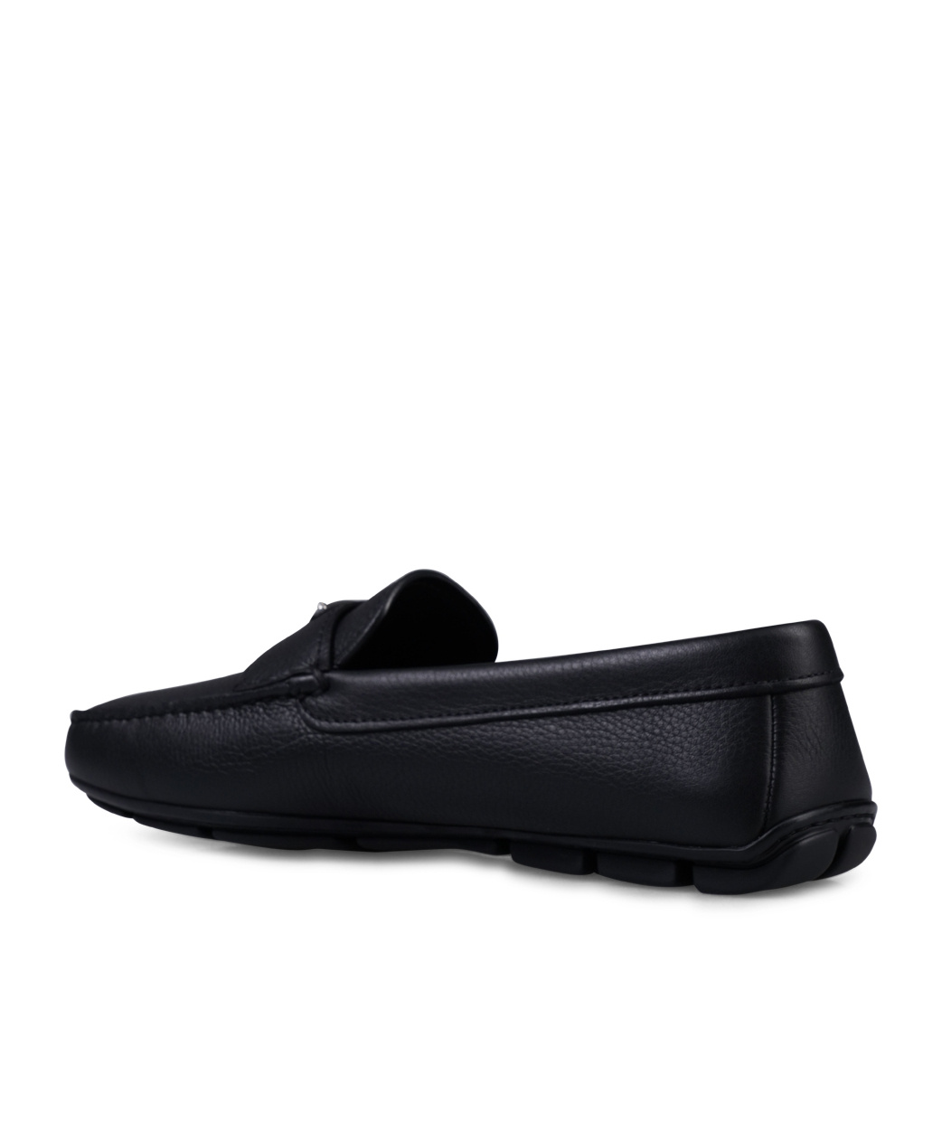 Prada Drive Leather Loafers In Black
