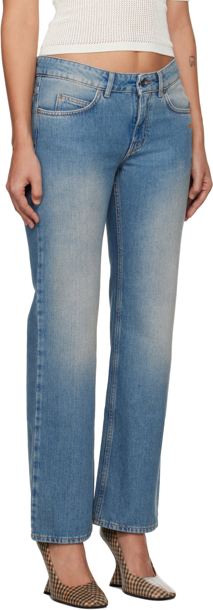 Off-white Multi-pocket Jeans In Gray