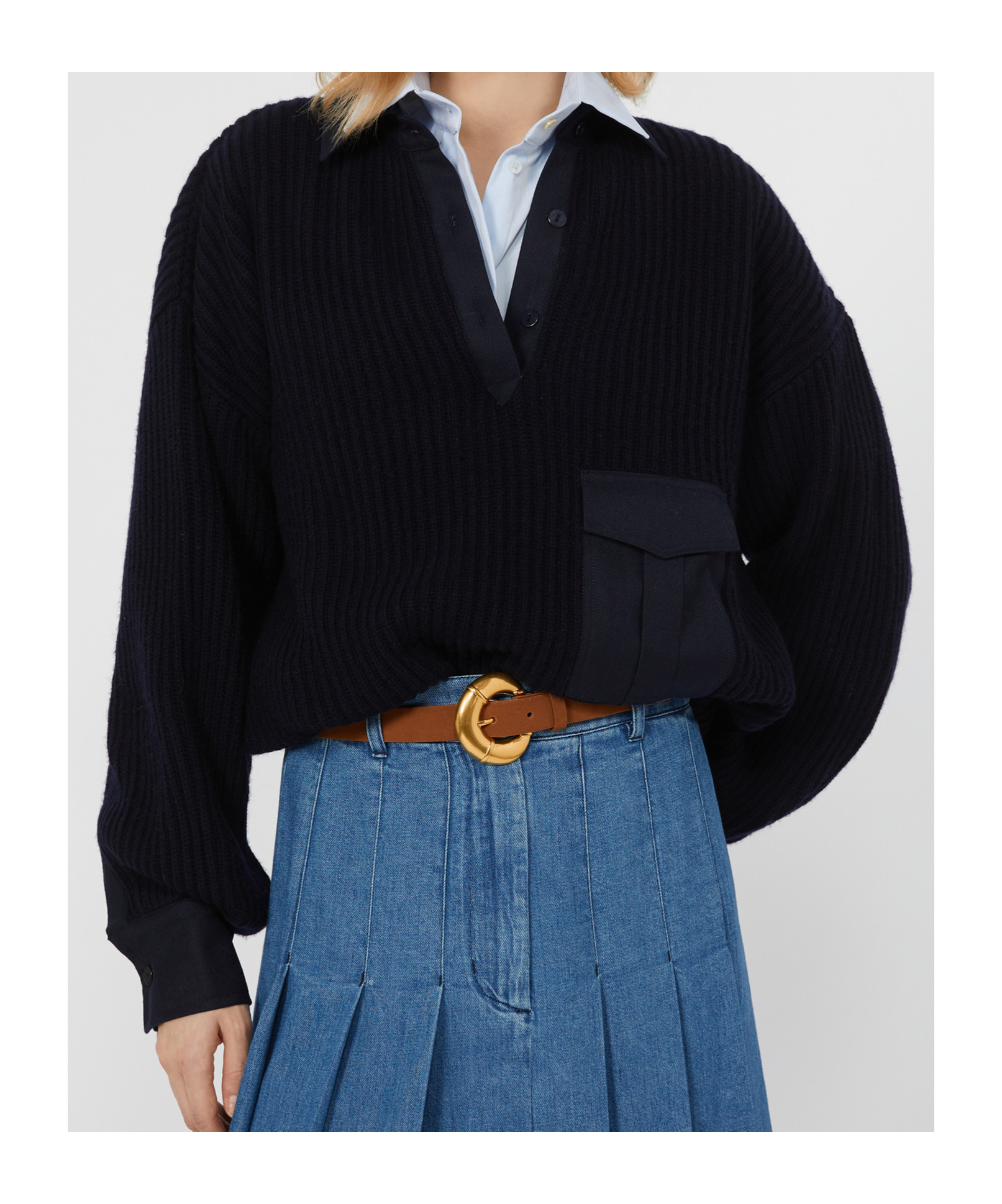 Weekend Max Mara Wool And Cashmere Pullover In Black