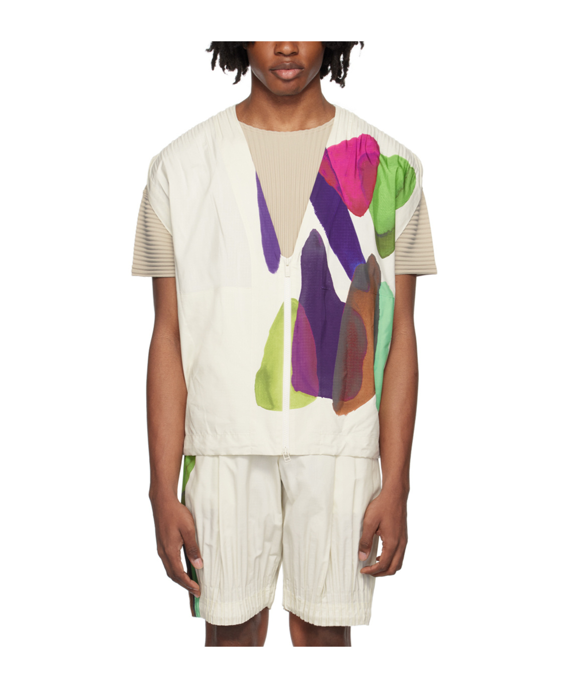 ISSEY MIYAKE FRONT ZIPPER VEST